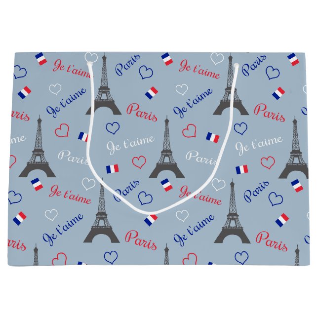 Grand Sac Cadeau Paris (Devant)
