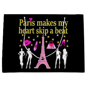 GRAND SAC CADEAU PARIS FAIT DE MON COEUR UN BALAI