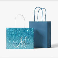 Parties scintillant bleu moderne éclaboussures Nom