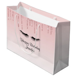 Grand Sac Cadeau Parties scintillant rose moderne Drivers & Eyelash