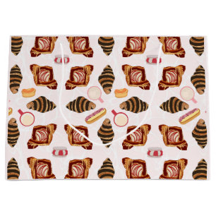 Grand Sac Cadeau Pâtisseries et cafés au lait