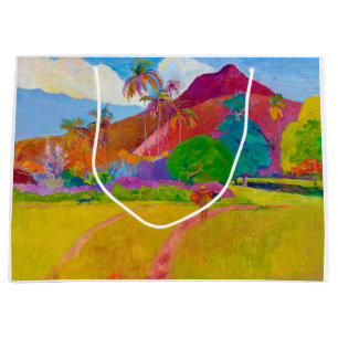 Grand Sac Cadeau Paysage tahitien, Gauguin