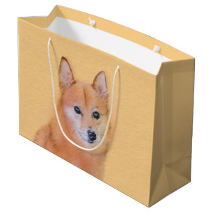 Grand Sac Cadeau Peinture finlandaise Spitz - Jote Original Chien A