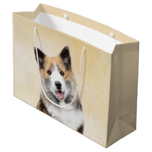 Grand Sac Cadeau Peinture islandaise pour chien de mer - Art origin