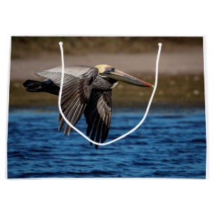 Grand Sac Cadeau Pélican en vol