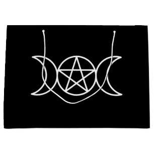 Grand Sac Cadeau Pentacle triple lune 