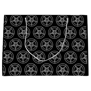 Grand Sac Cadeau Pentagramme de Baphomet