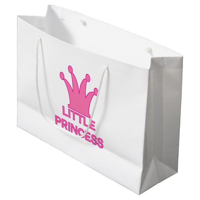 Grand Sac Cadeau petite princesse - un Bébé Royal ! (Devant Angle)