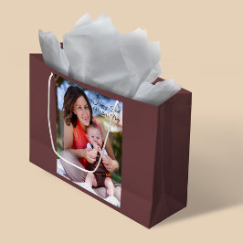 Grand Sac Cadeau Photo de la Fête des mères
