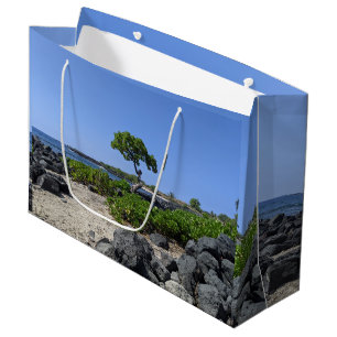 Grand Sac Cadeau Photo de paysage naturel hawaïen