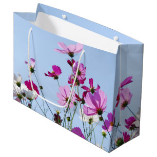 Grand Sac Cadeau Photos Pink and Purple Pretty Flower Meadow