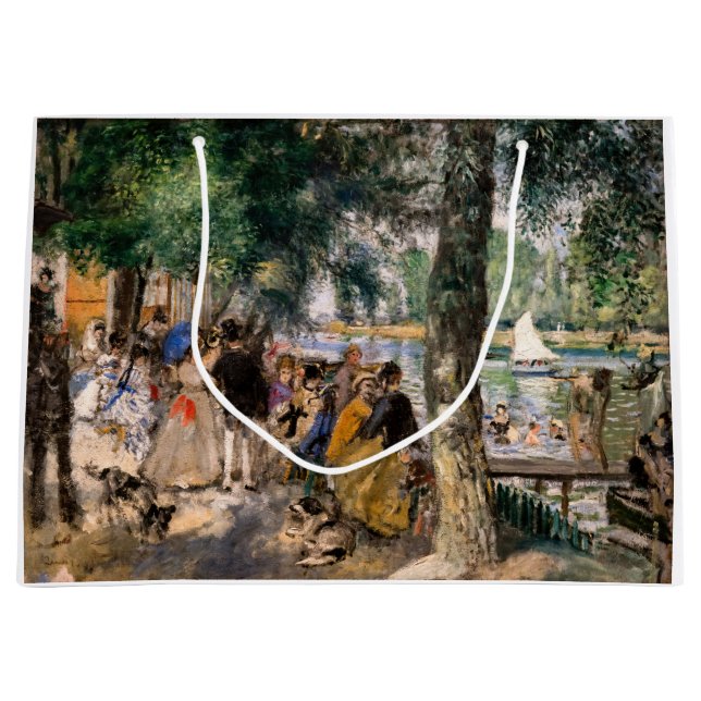 Grand Sac Cadeau Pierre-Auguste Renoir - Baignade sur la Seine (Devant)