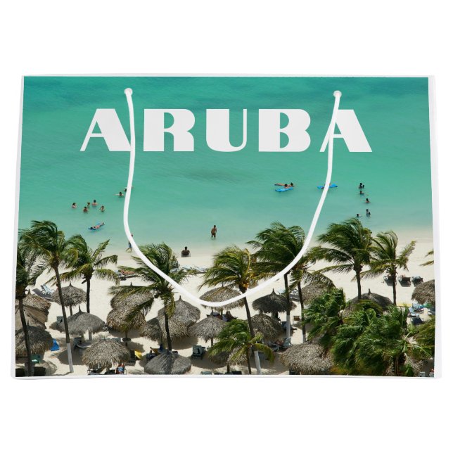 Grand Sac Cadeau Plage d'Aruba Caribbean Island (Devant)