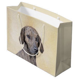 Grand Sac Cadeau Plott Peinture - Cute Original Chien Art