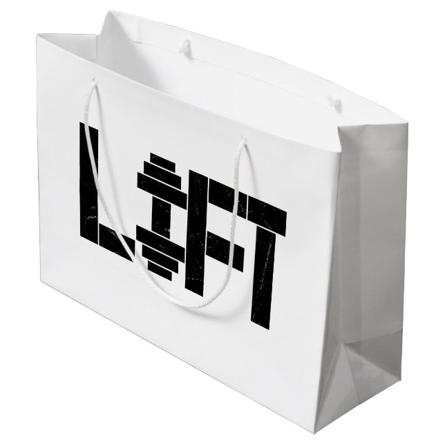 Grand Sac Cadeau Poids Lift (Dos Angle)