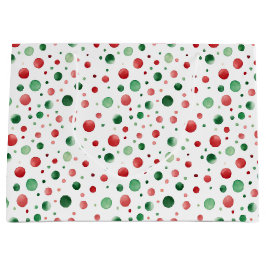 Grand Sac Cadeau Points de Noël