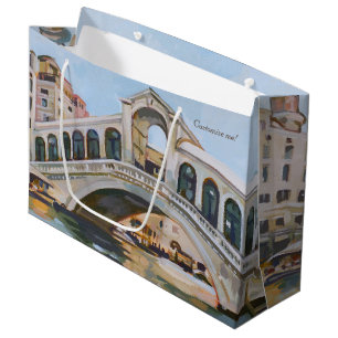 Grand Sac Cadeau Pont du Rialto Venise, Italie