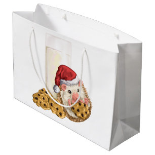 Grand Sac Cadeau Porc de biscuit de Noël