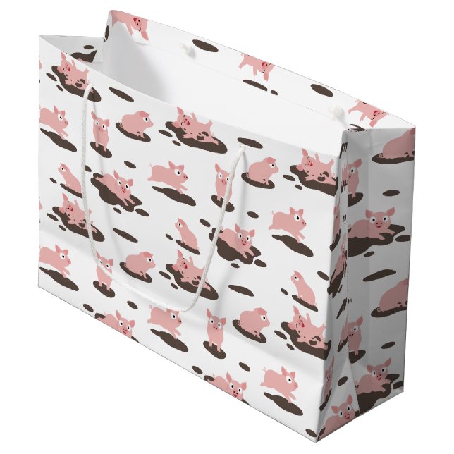 Grand Sac Cadeau Porte-cadeau gros (Devant Angle)