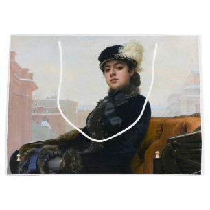 Grand Sac Cadeau Portrait d'une femme inconnue, Ivan Kramskoi