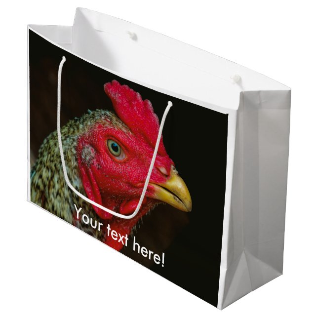 Grand Sac Cadeau Poule (Devant Angle)