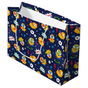 Grand Sac Cadeau Poulet de super héros