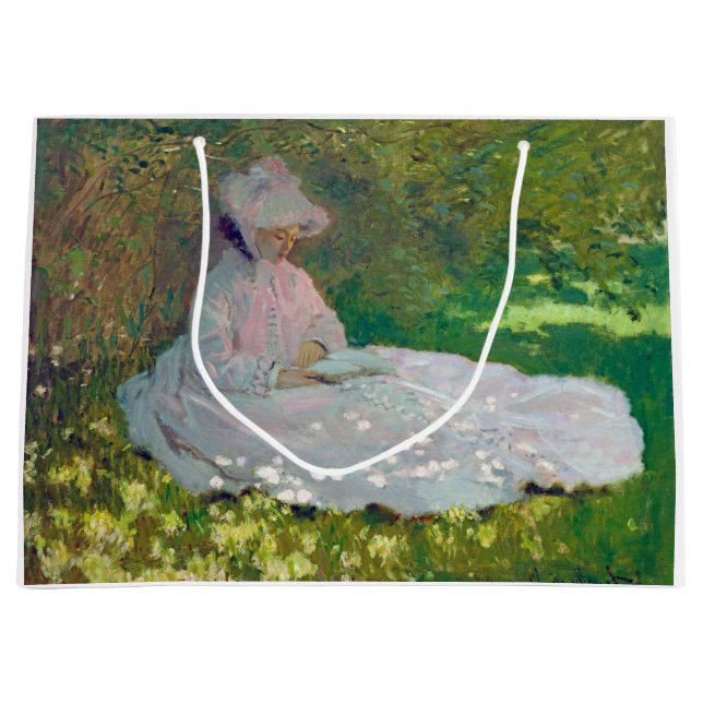 Grand Sac Cadeau Printemps, Monet (Devant)