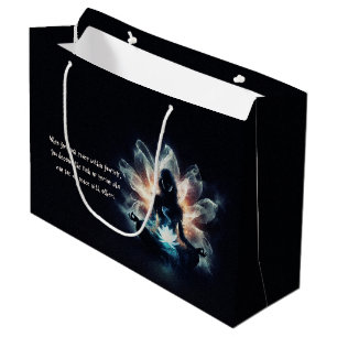 Grand Sac Cadeau Professeur de Yoga Méditation Pose Brume Lumineuse