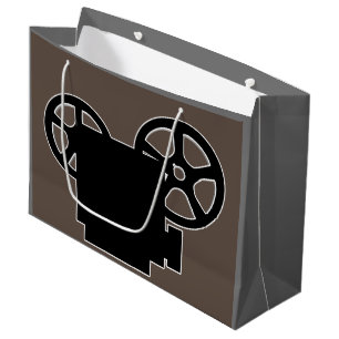 GRAND SAC CADEAU PROJECTEUR DE FILM CRÉATIF SILHOUETTE