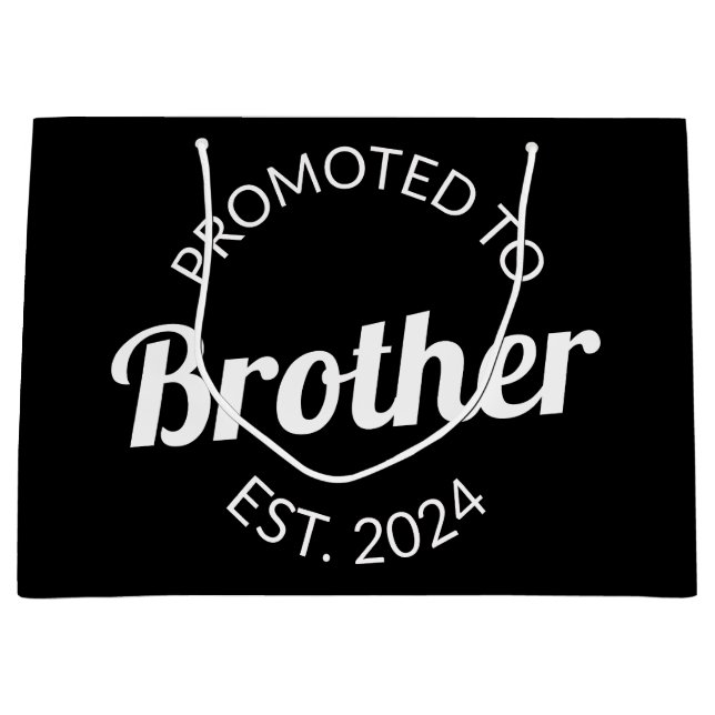 Grand Sac Cadeau Promu À Frère Est. 2024 I (Devant)