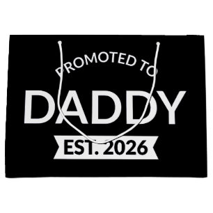 Grand Sac Cadeau Promu Papa Prévu 2026 II