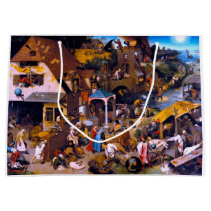 Grand Sac Cadeau Proverbes du Néerlandais, Pieter Bruegel l'Ancien