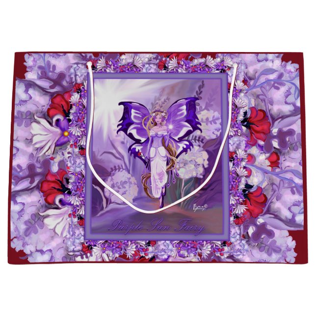 Grand Sac Cadeau Purple Sun Fairy (Devant)
