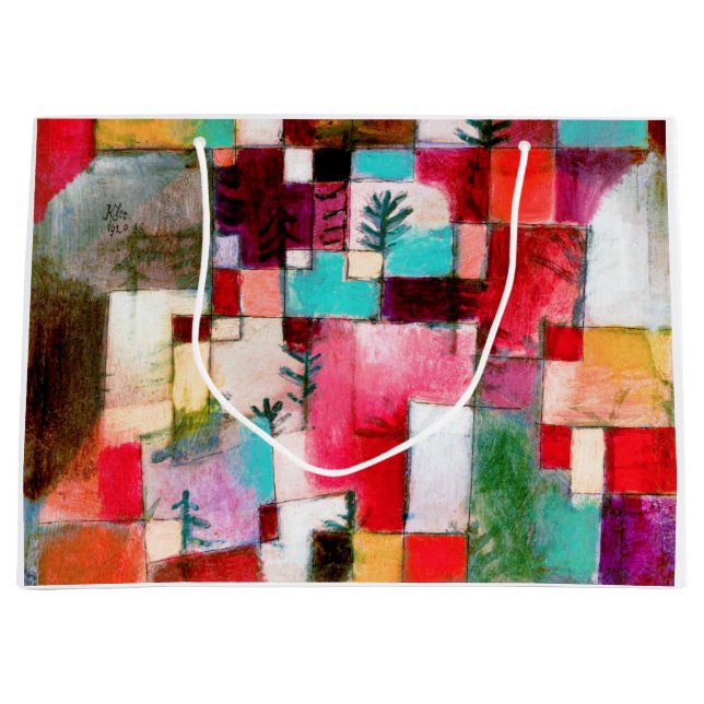 Grand Sac Cadeau Red Green and Violet, Paul Klee (Devant)