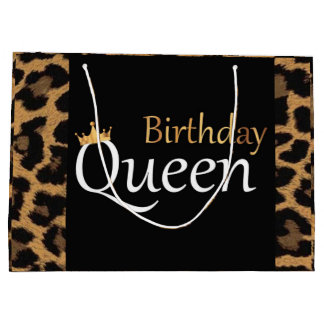 Grand Sac Cadeau Reine d'anniversaire