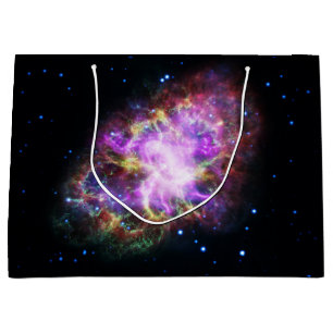 Grand Sac Cadeau Rémanent de supernova de la nébuleuse du Crabe Com