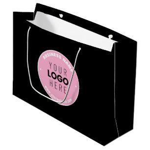 Grand Sac Cadeau Remplacement de logo facile & Texte modifiable R