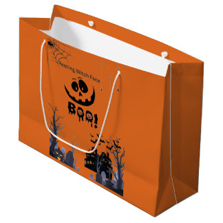 Grand Sac Cadeau Rendez vos friandises et cadeaux d'Halloween extra