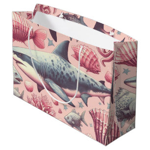 Grand Sac Cadeau Requin vintage sans joint