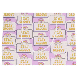 Grand Sac Cadeau Restez Groovy
