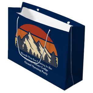 Grand Sac Cadeau Retraite de nature coucher de soleil montagne pers