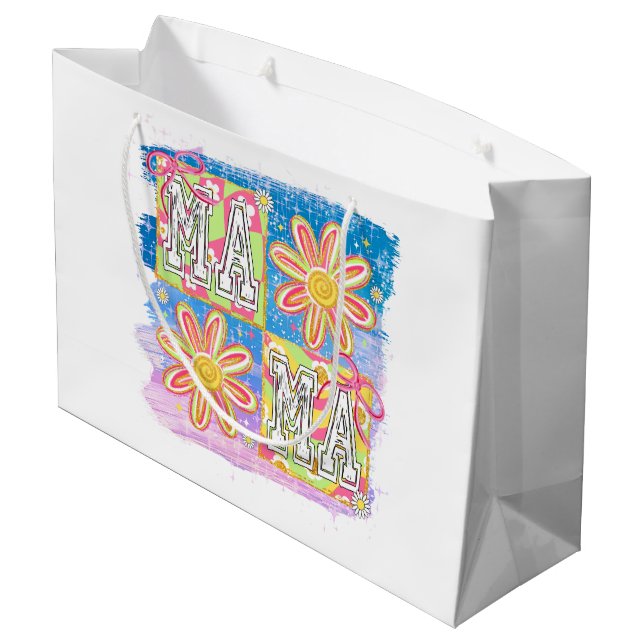 Grand Sac Cadeau Retro Ma (Dos Angle)
