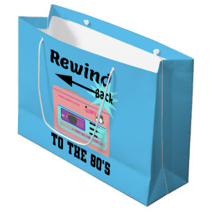 Grand Sac Cadeau Revenez aux années 80