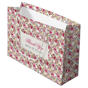Grand Sac Cadeau Romantique classique Pearl Swan Mariage de cadre f