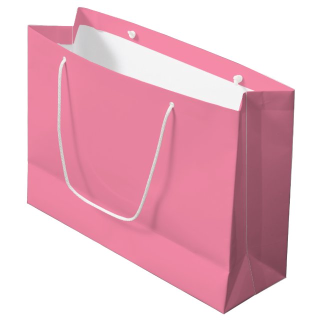 Grand Sac Cadeau Rose Baker-Miller (couleur solide) (Devant Angle)