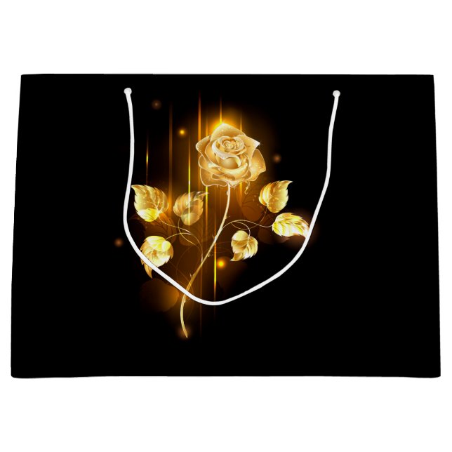 Grand Sac Cadeau Rose d'or ( rose d'or ) (Devant)