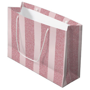 Grand Sac Cadeau Rose Gold Parties scintillant Élégant Modèle mo