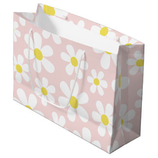 Grand Sac Cadeau Rose marguerite