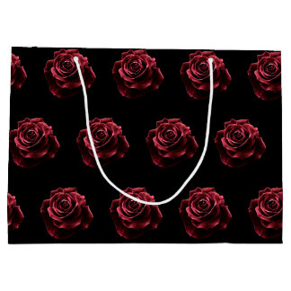 Grand Sac Cadeau Rose rouge