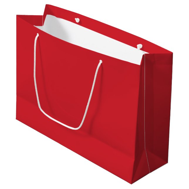 Grand Sac Cadeau rouge Amaranthe (couleur solide)  (Devant Angle)